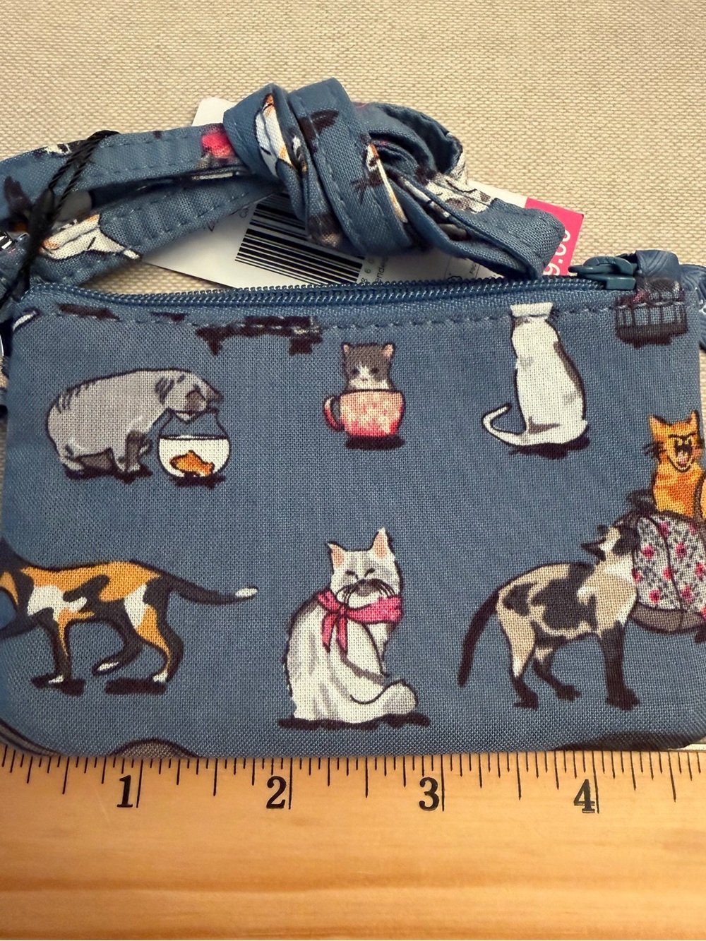Vera Bradley Lanyard and Zip ID in Cat’s Meow Pattern NWT - Picture 3 of 6